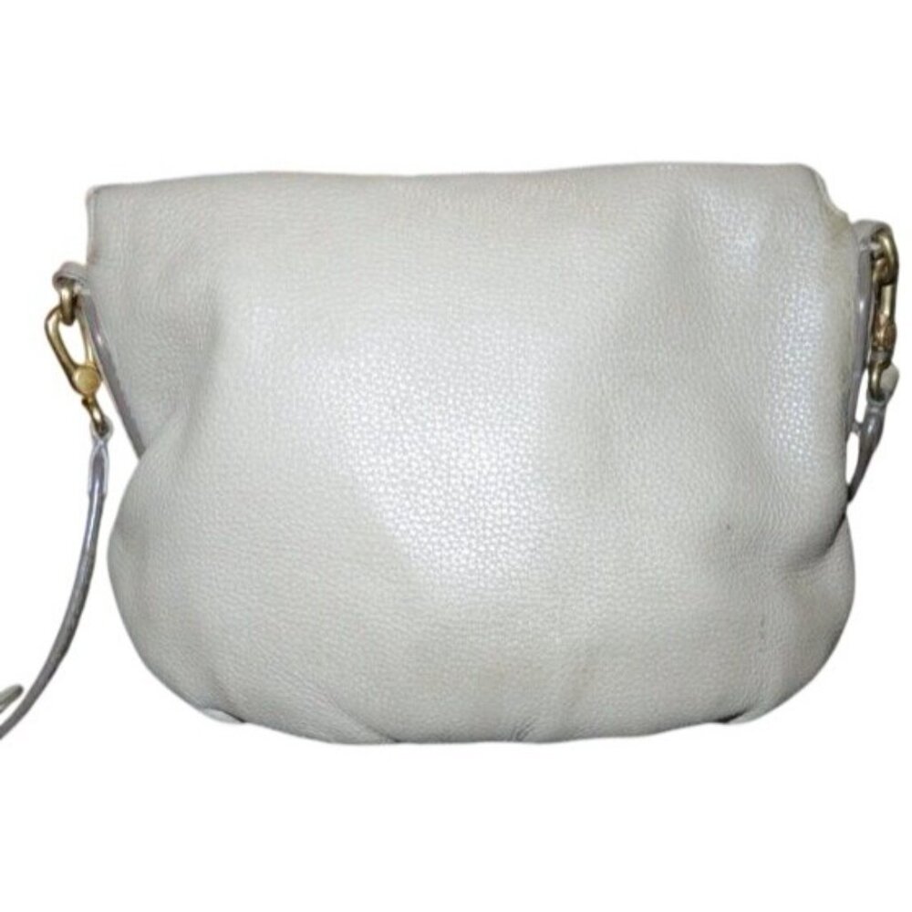 Marc Jacobs Natasha Cream Italian Leather Flap Crossbody - Picture 2 of 11